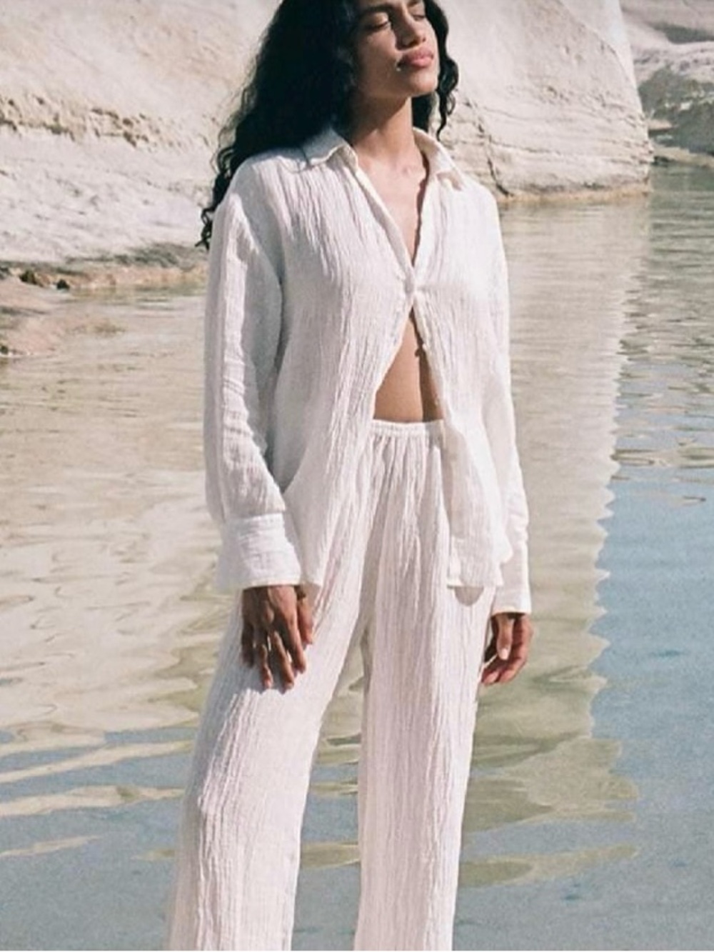 Rove Ecru Linen Gauze Shirt